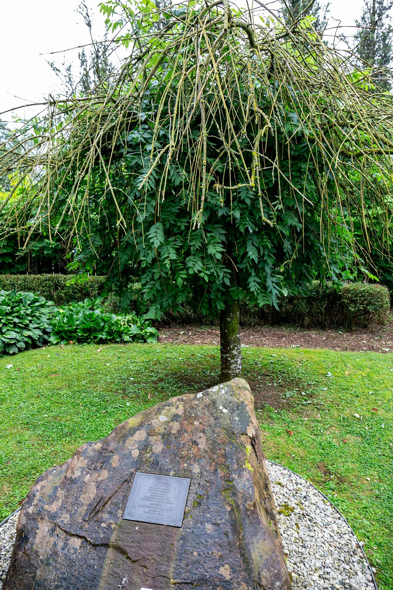 Een gedenkteken voor de slachtoffers op de grond van de aanslag op Pan Am-vlucht 103, in Sherwood Garden, Lockerbie.